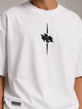 White Embroidered Tee